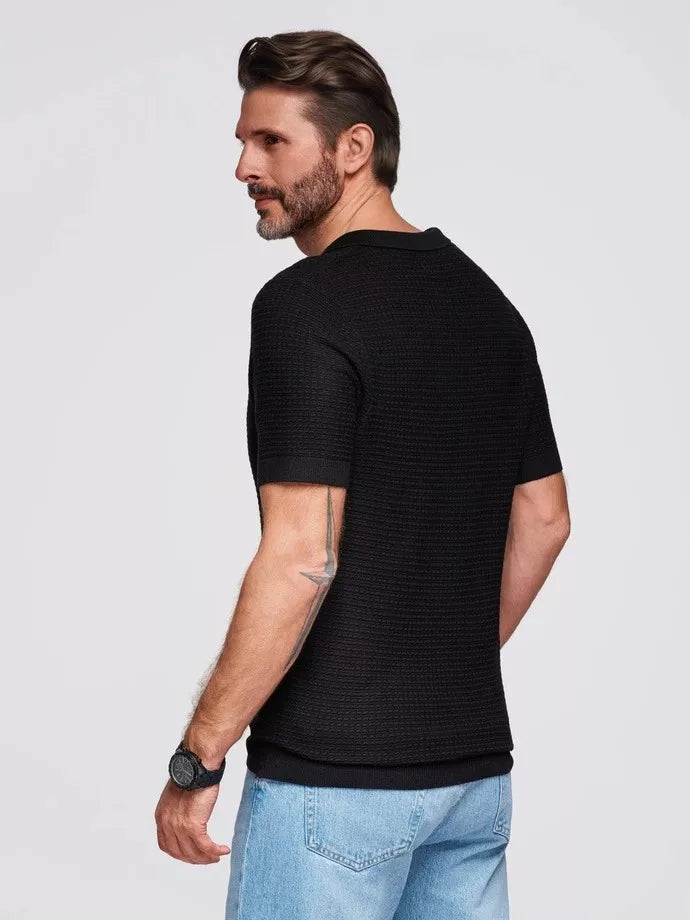 Men's black polo shirt Austen