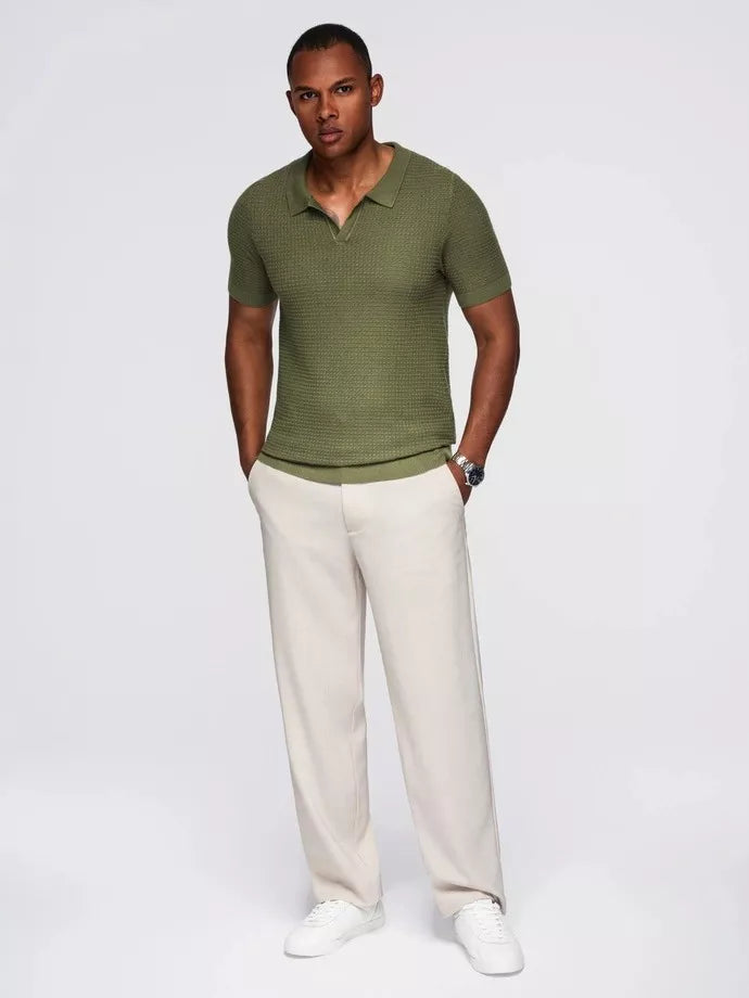Men's khaki polo shirt Austen