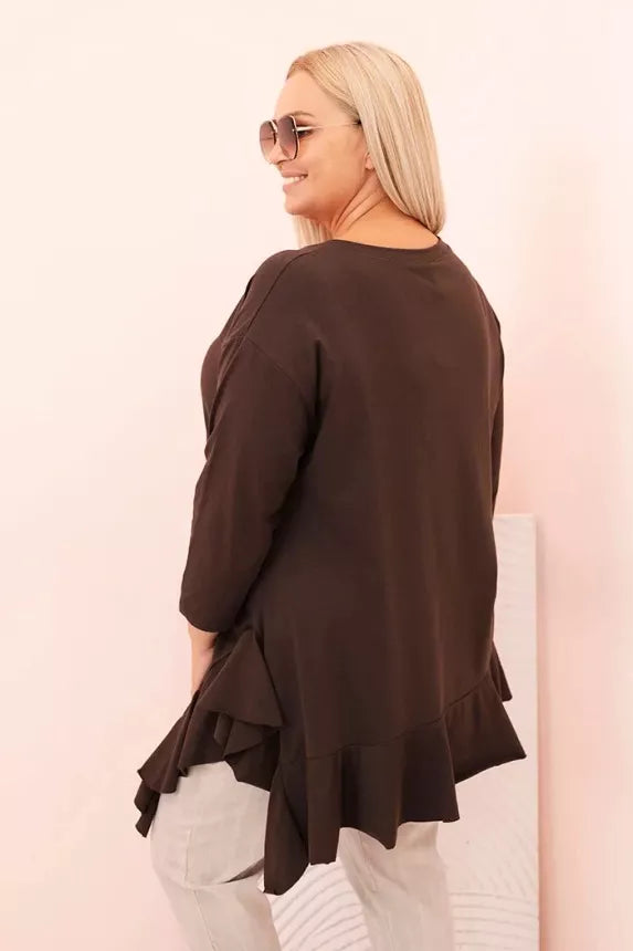 Women's brown blouse Berin