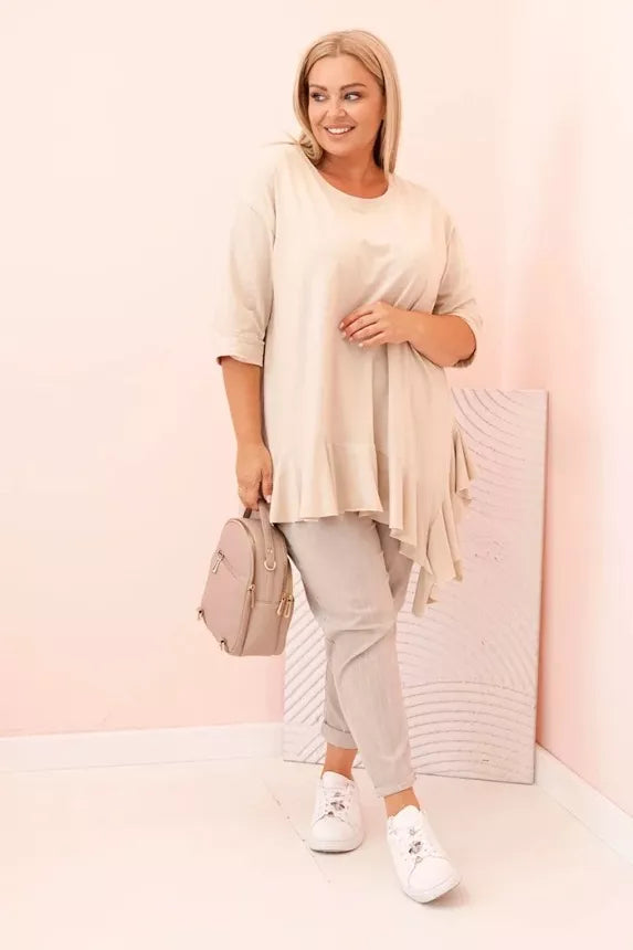 Women's light brown blouse Berin