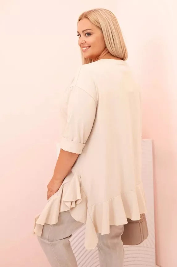 Women's light brown blouse Berin