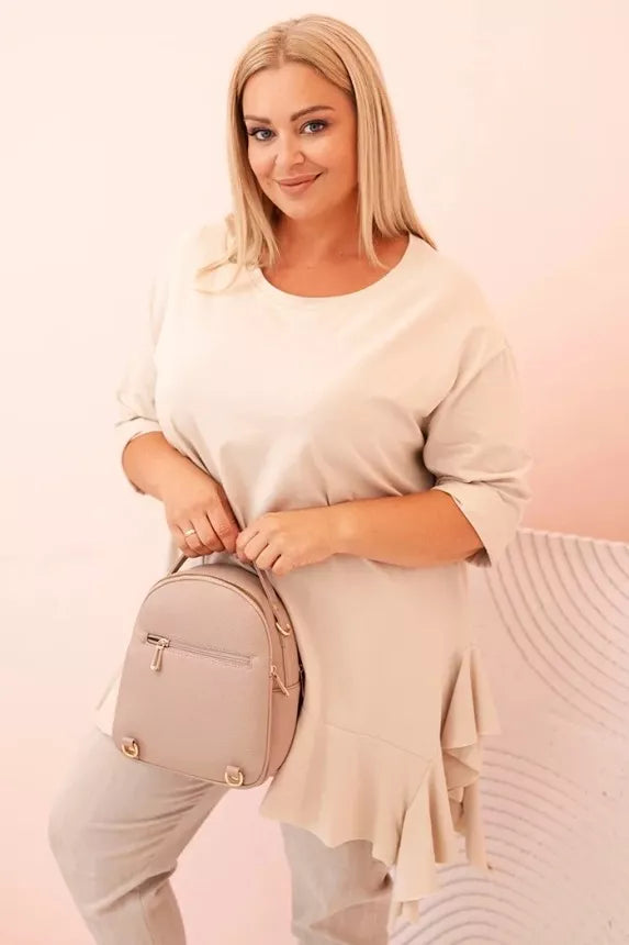 Women's light brown blouse Berin