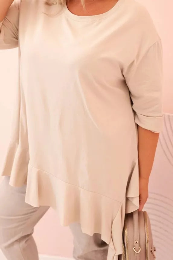 Women's light brown blouse Berin