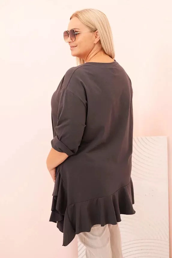 Women's dark gray blouse Berin
