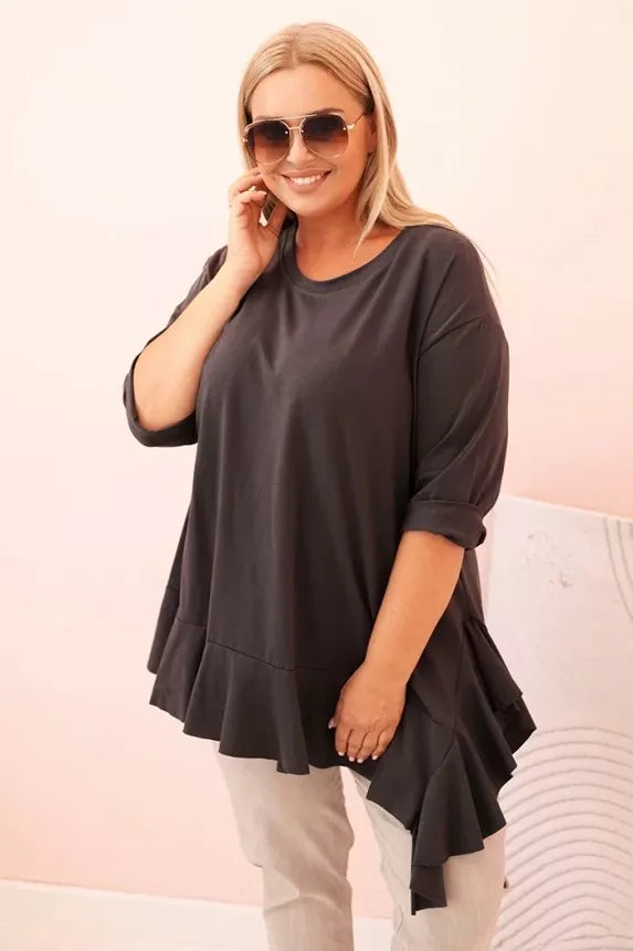 Women's dark gray blouse Berin