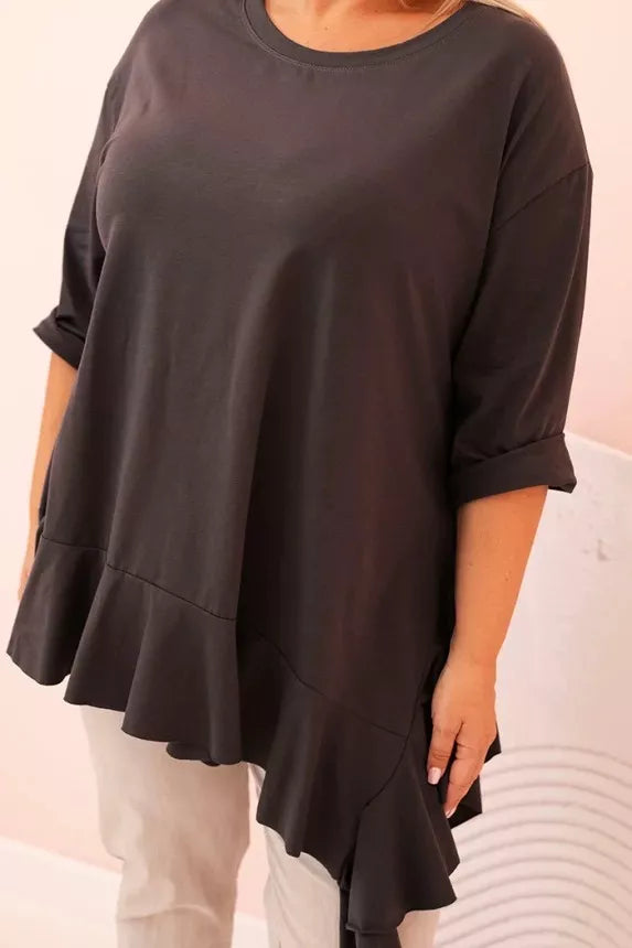 Women's dark gray blouse Berin
