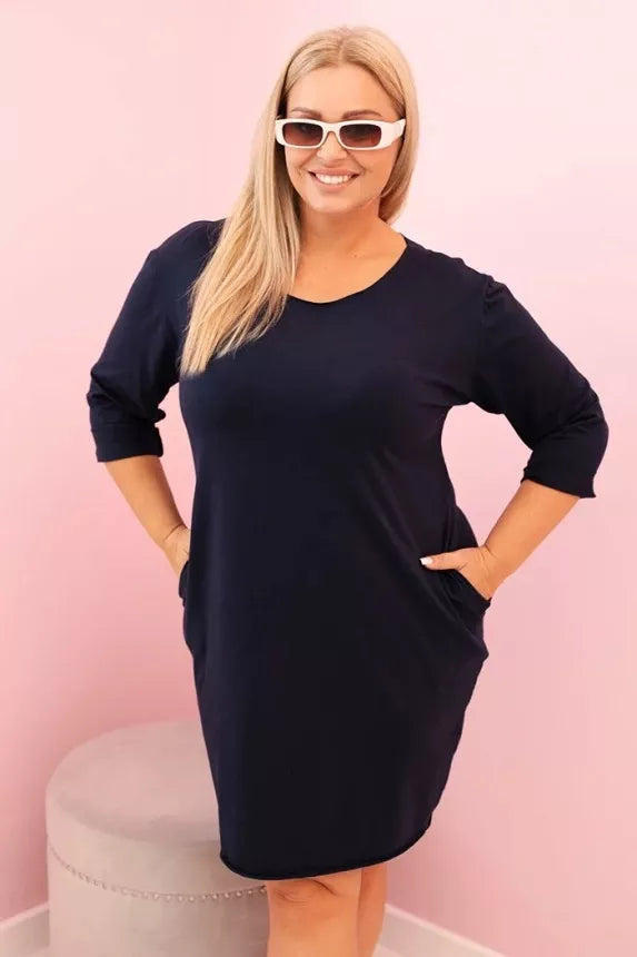 Women's dark blue dress Lena