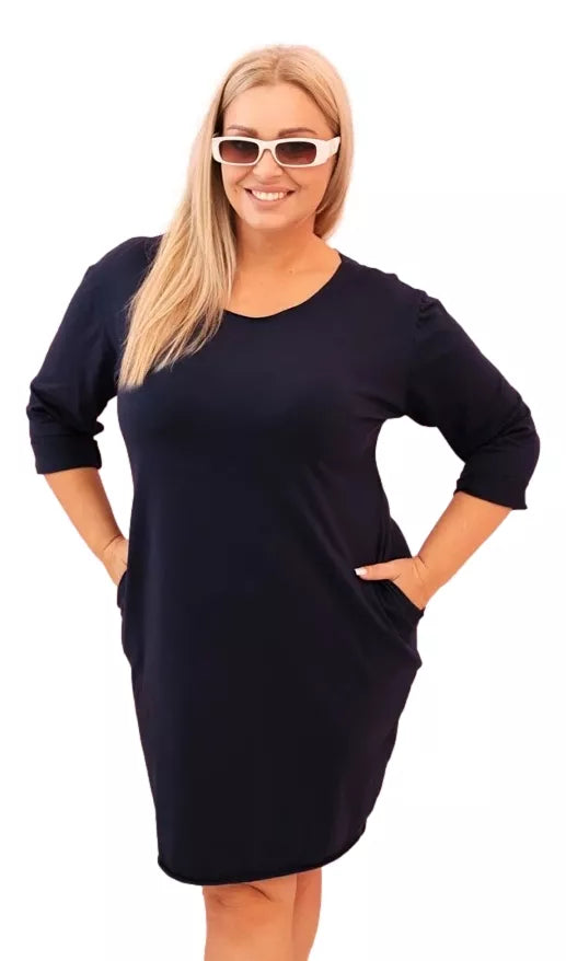 Women's dark blue dress Lena