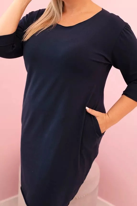 Women's dark blue dress Lena