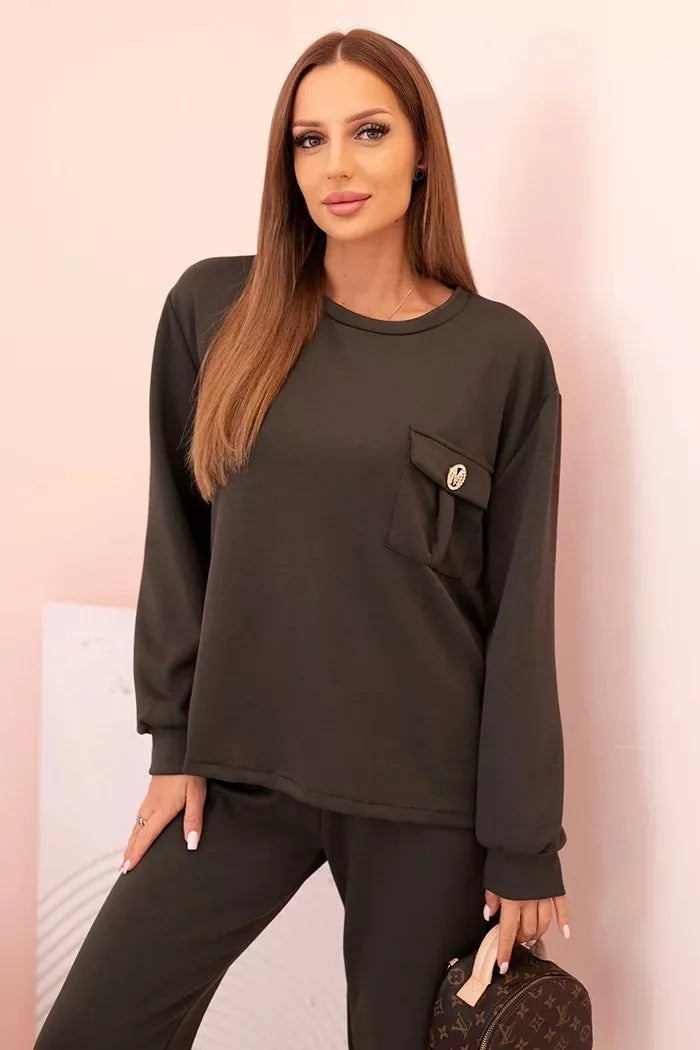 Naomi women's khaki-colored suit