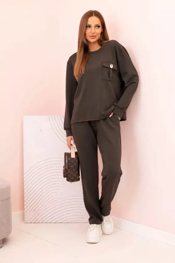 Naomi women's khaki-colored suit