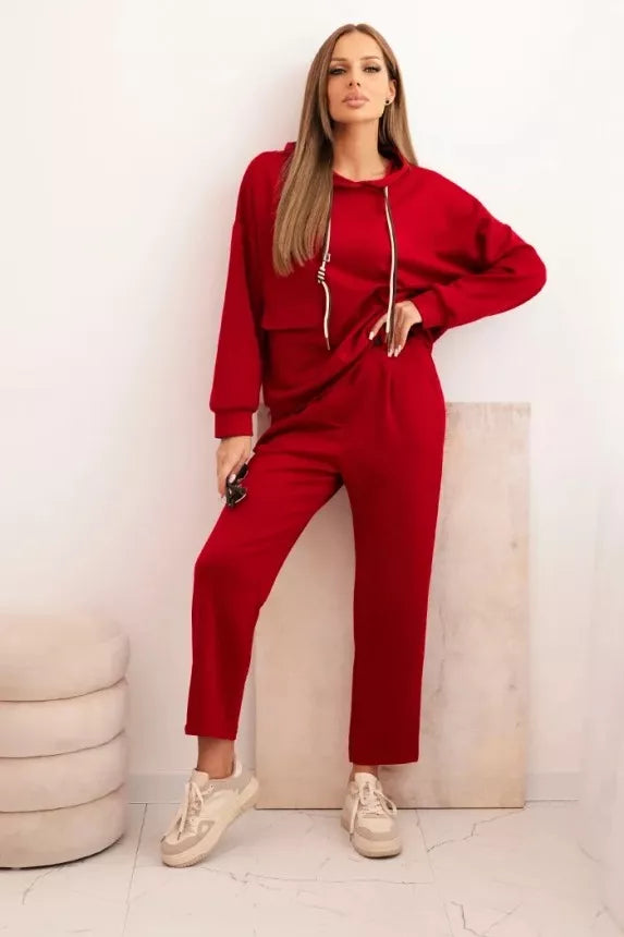 Women's red casual set Nela