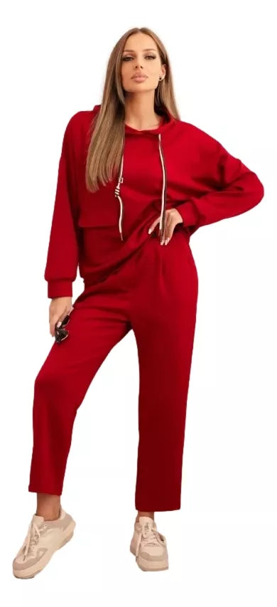 Women's red casual set Nela