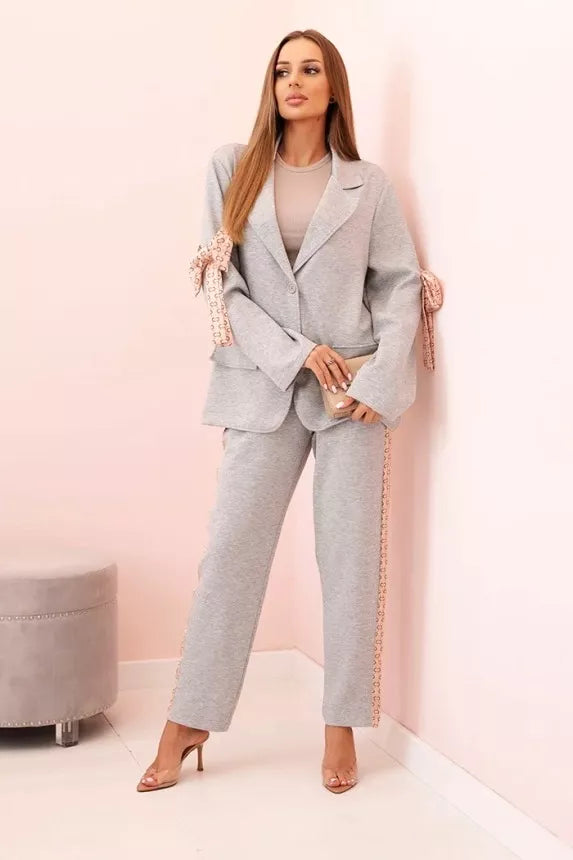 Women's grey Rene suit.