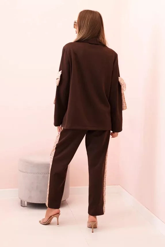 Women's brown Rene suit.
