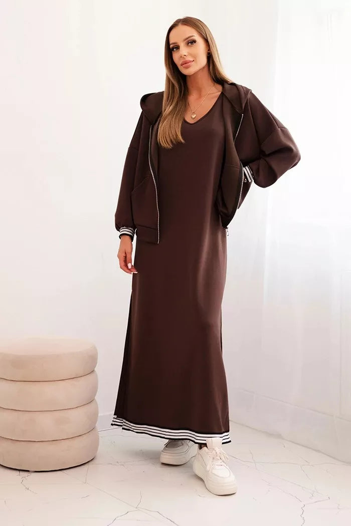 Women's brown casual set Donan