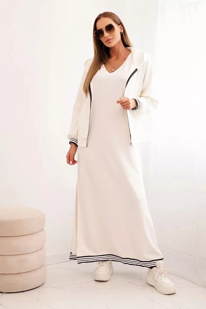 Women's white casual set Donan