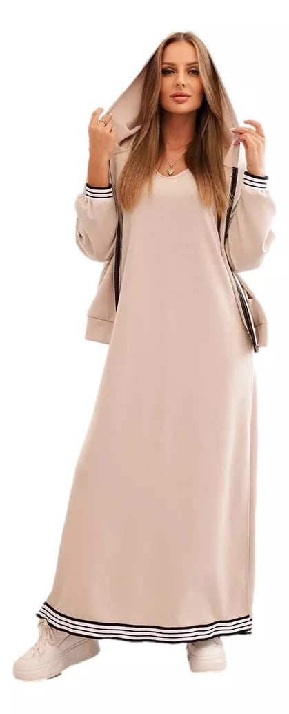 Women's light brown casual set Donan