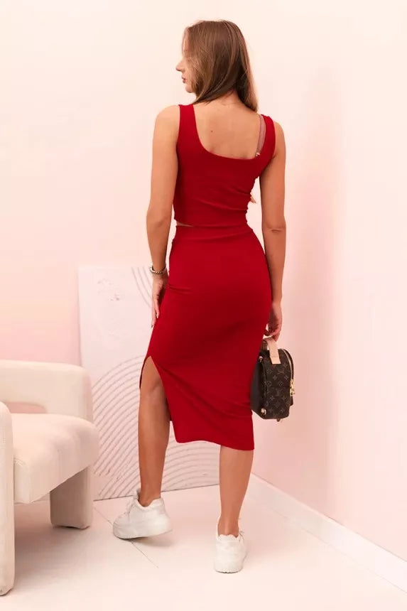 Women's red Alvik set.