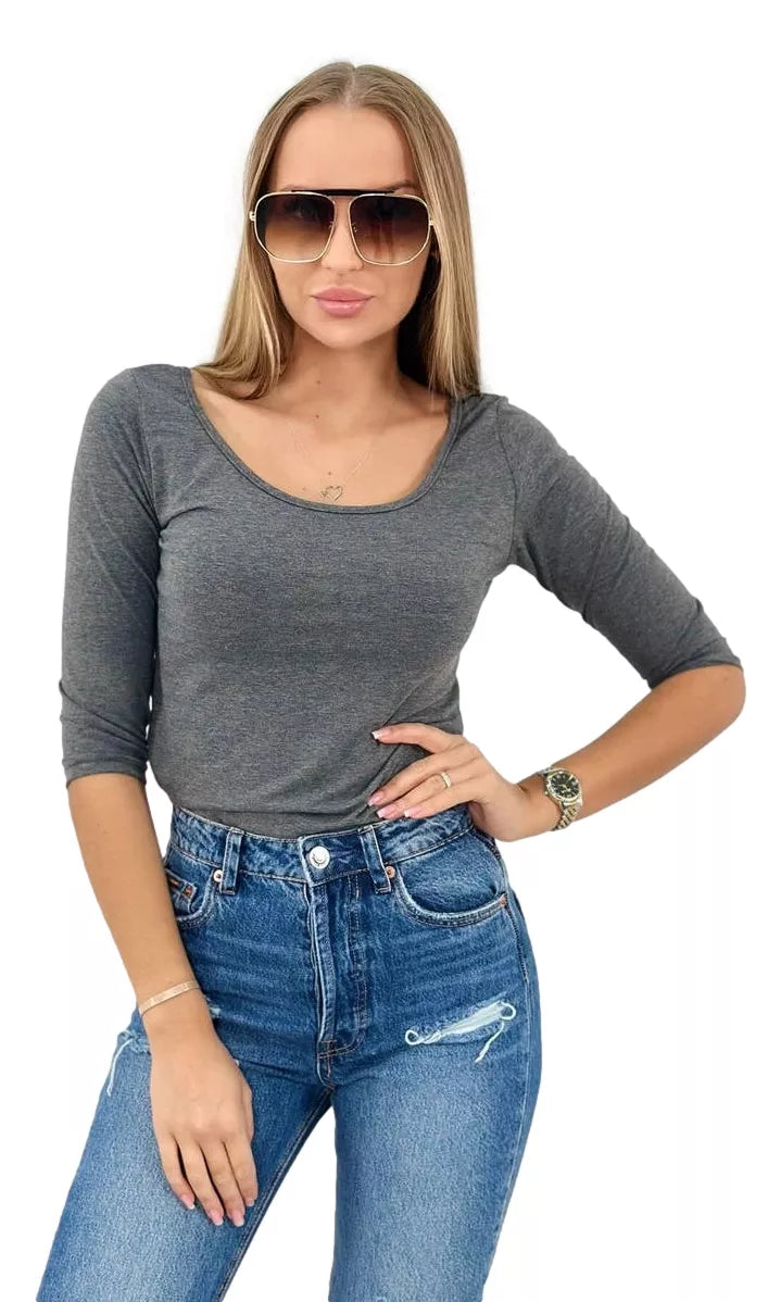 Women's dark gray blouse Sonic 