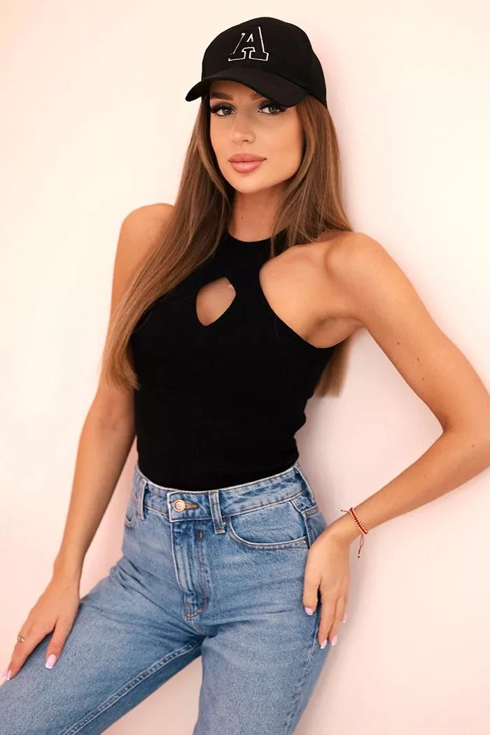 Women's black blouse Krosy