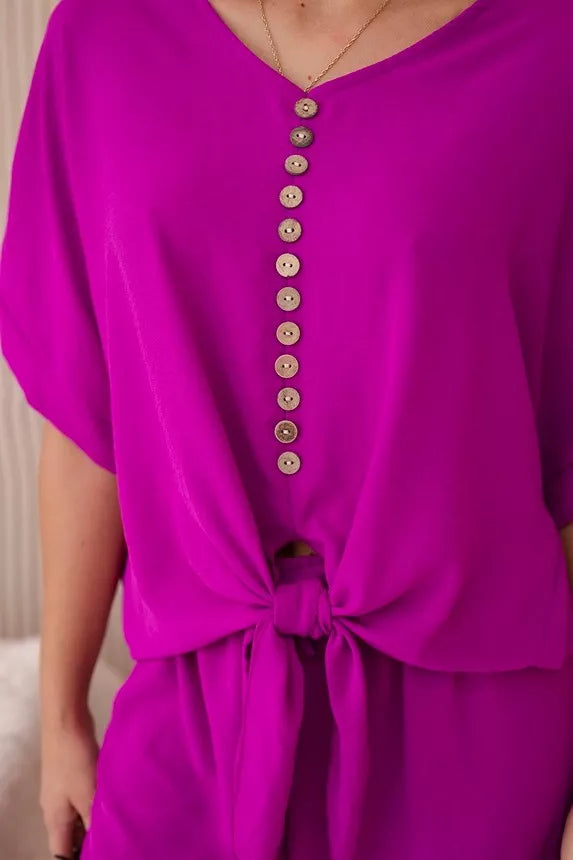 Women's purple Folk set.