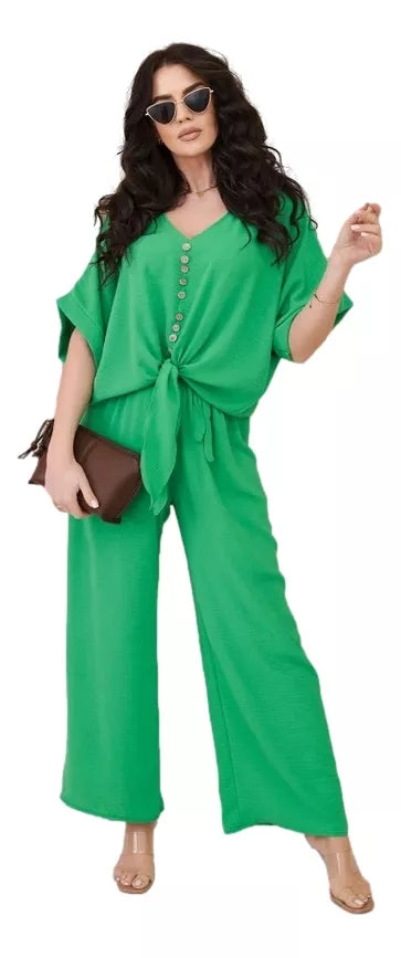 Women's Light Green Folk Outfit