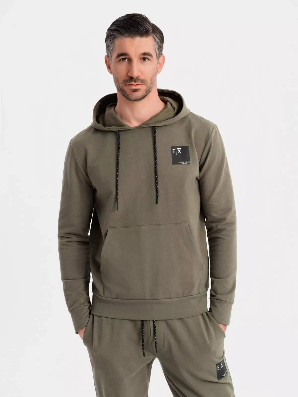 Men's khaki-colored casual set Denat
