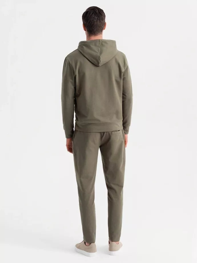 Men's khaki-colored casual set Denat