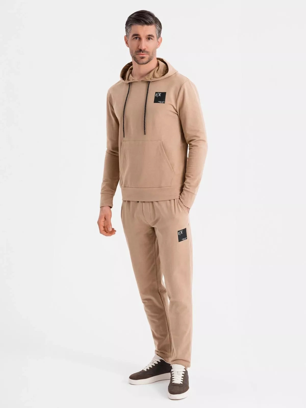 Men's light brown casual suit Denat