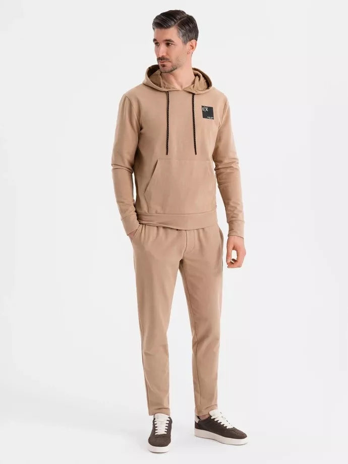 Men's light brown casual suit Denat