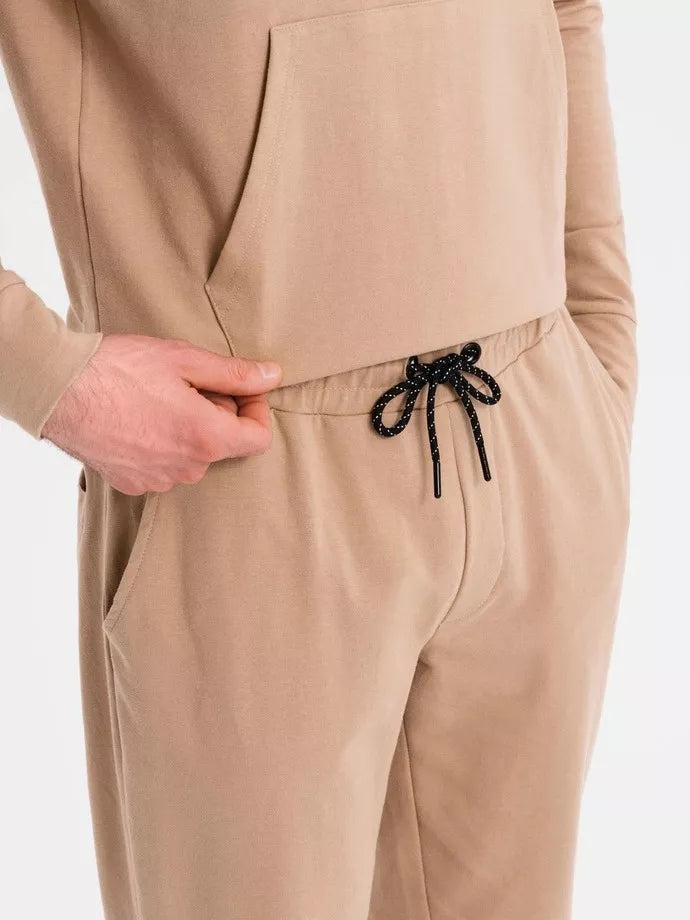 Men's light brown casual suit Denat