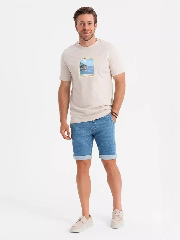 Men's light blue shorts Ford