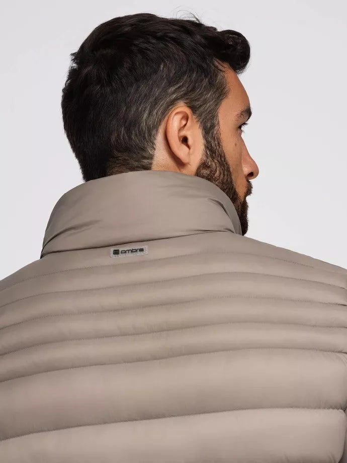 Men's brown jacket Ozan