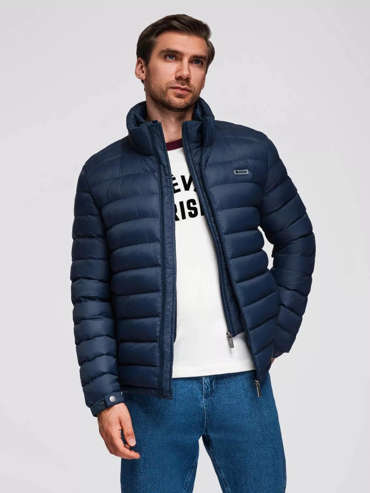 Men's dark blue jacket Ozan