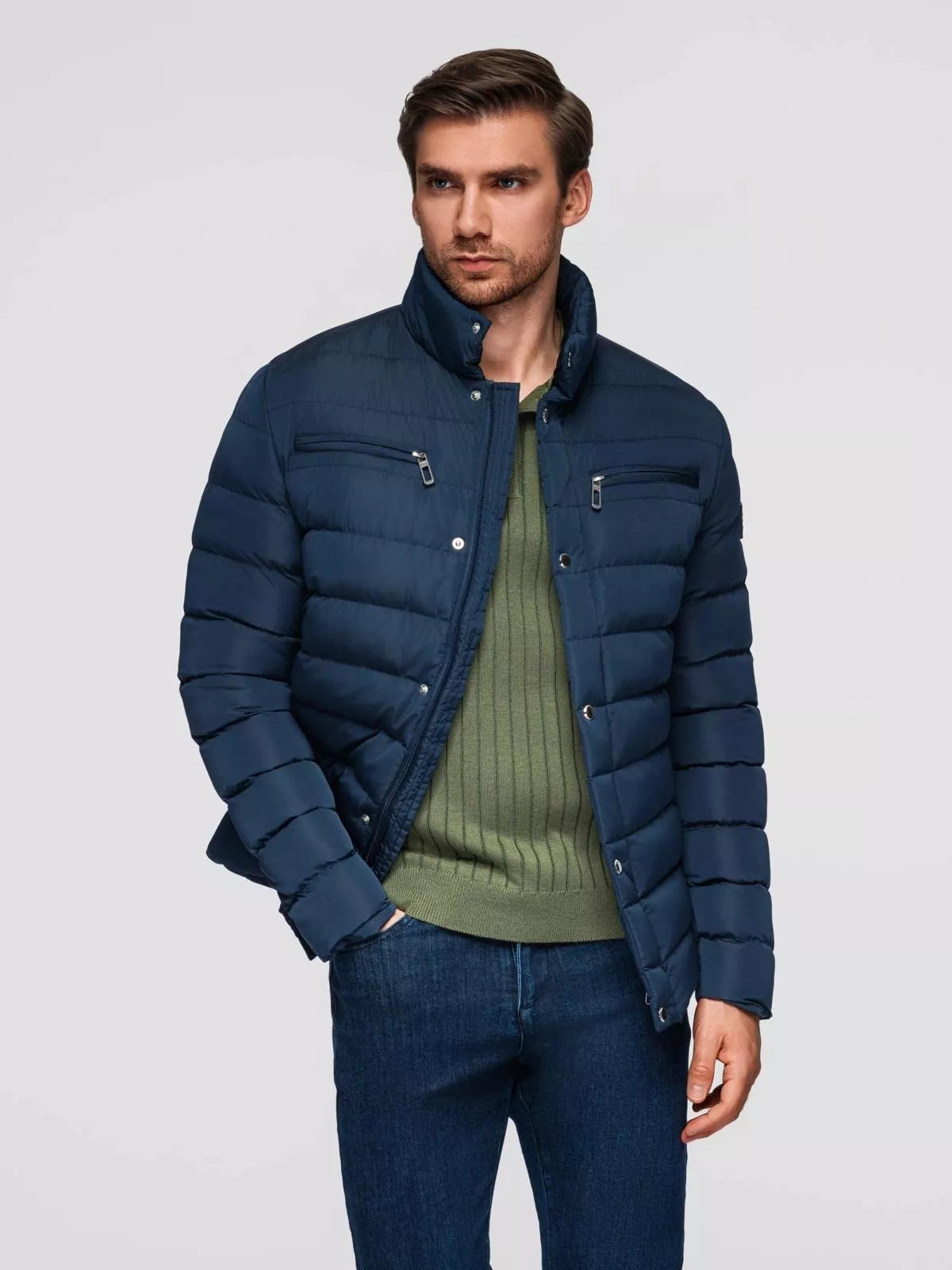 Men's dark blue jacket Olten