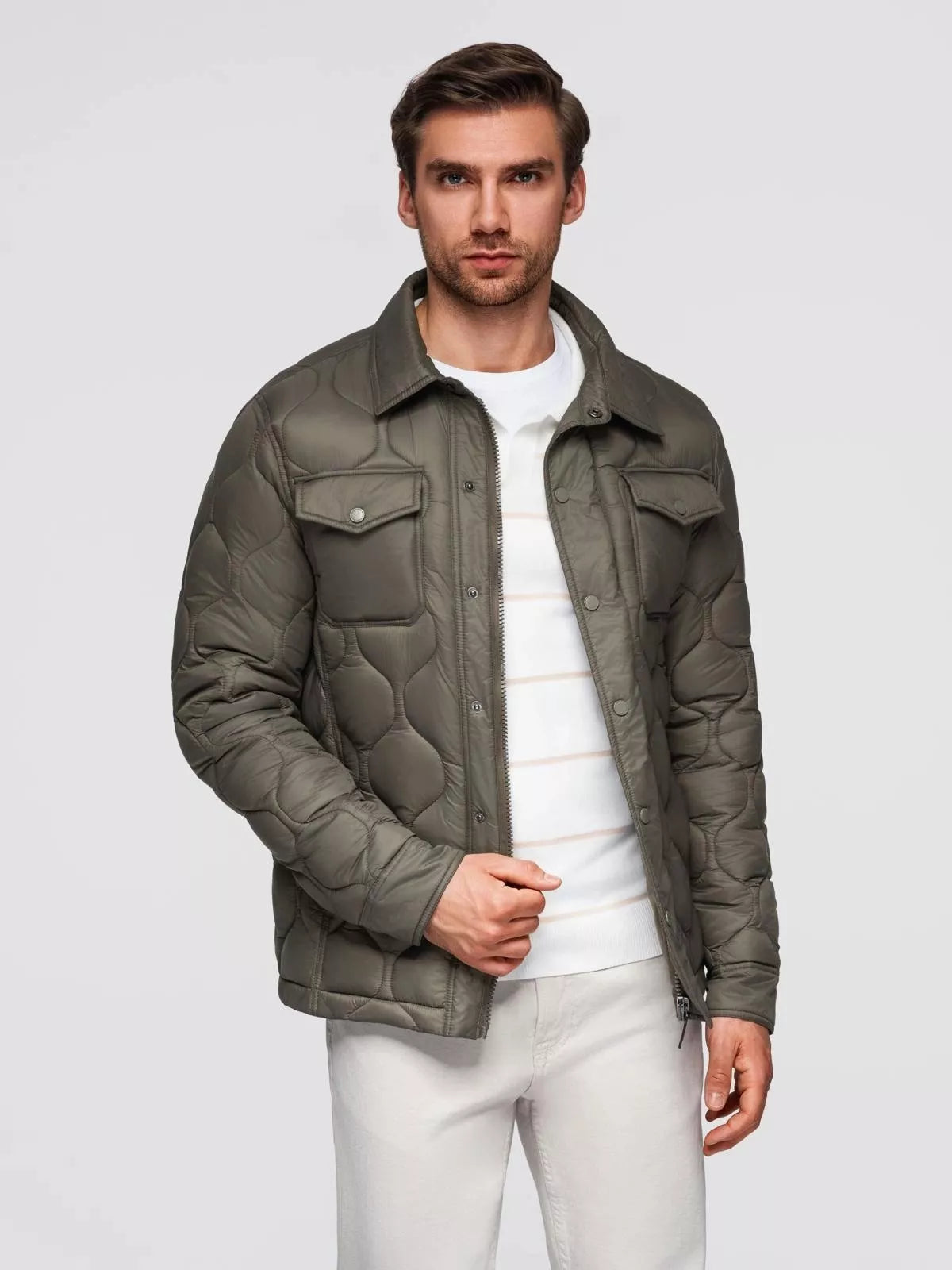 Men's light brown jacket Lomin