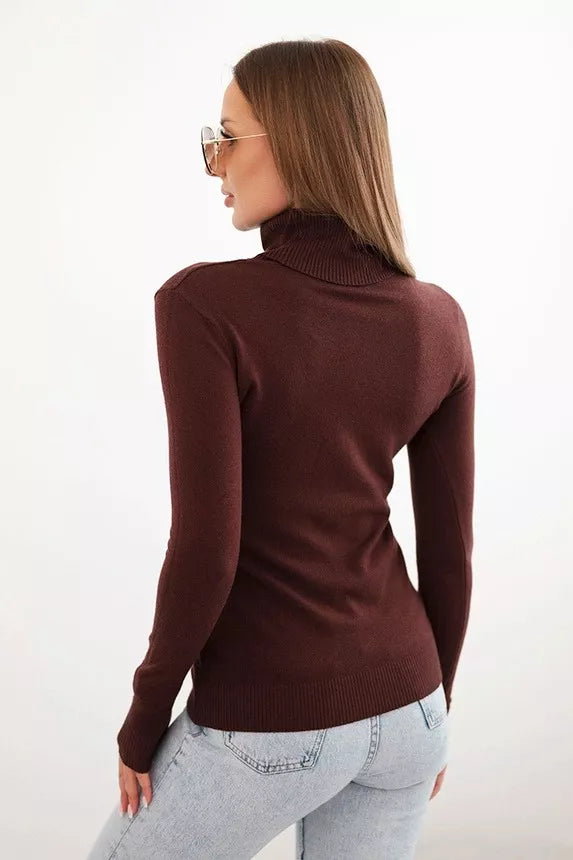 Women's dark brown sweater Cloud