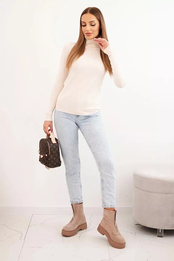 Women's white sweater Cloud