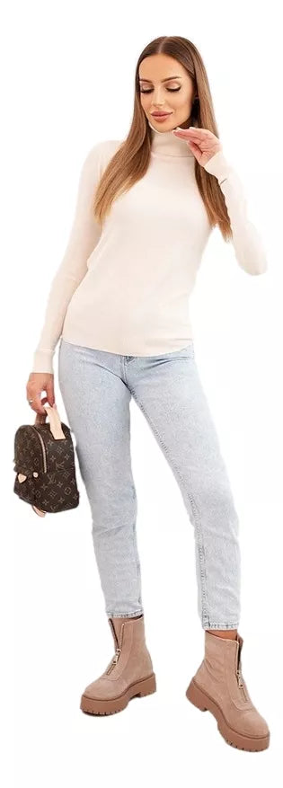 Women's white sweater Cloud