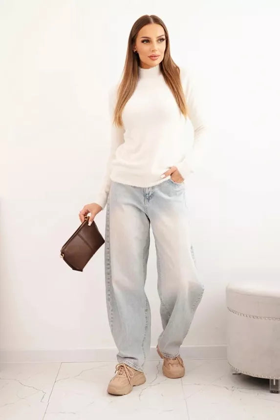 Women's brown alpaca sweater Lindi 