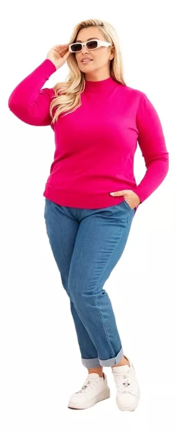 Women's pink sweater Kato 