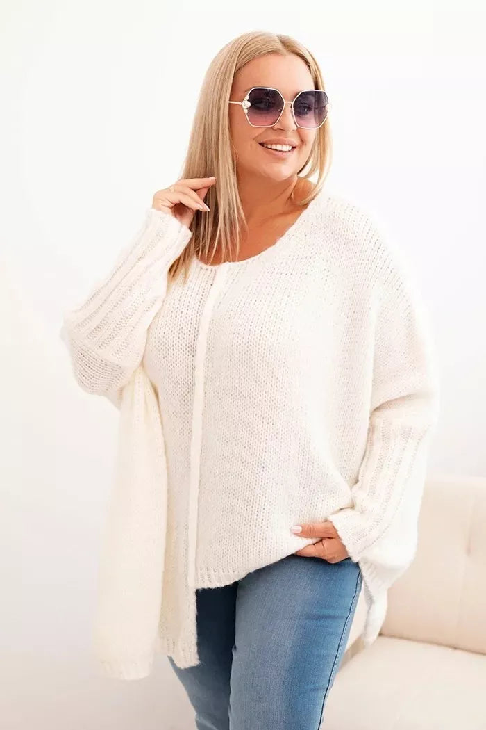 Women's white sweater Lori