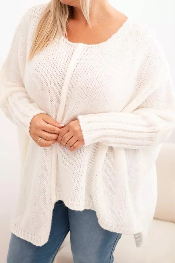 Women's white sweater Lori