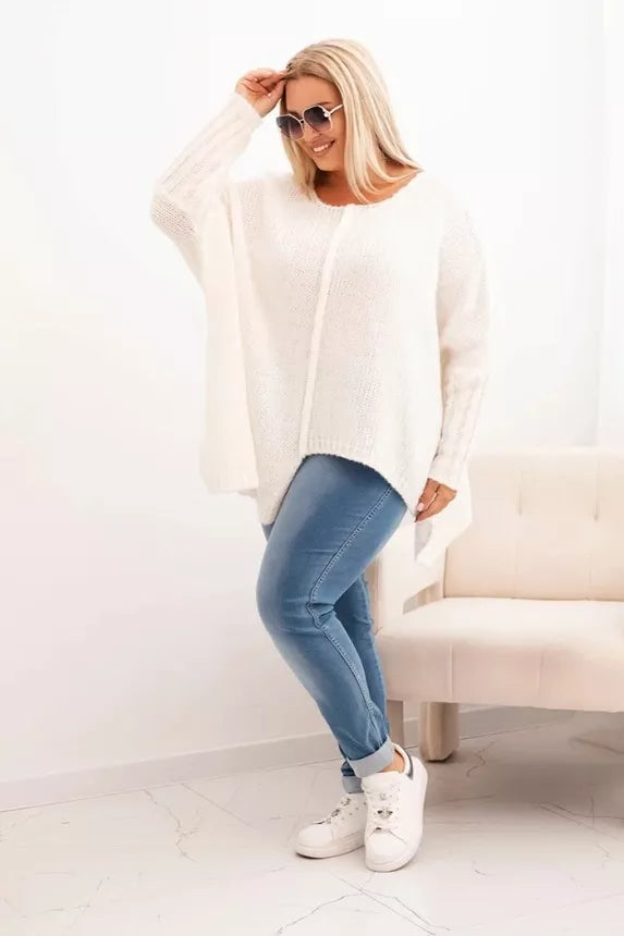 Women's white sweater Lori