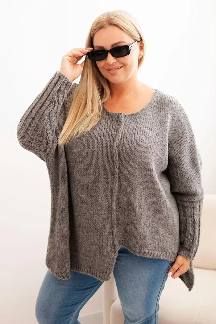Women's dark gray sweater Lori