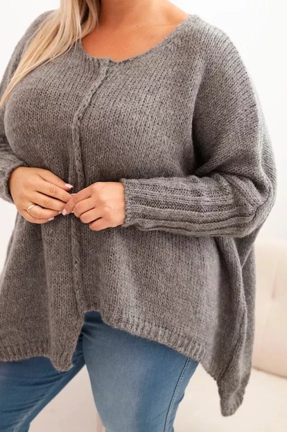 Women's dark gray sweater Lori