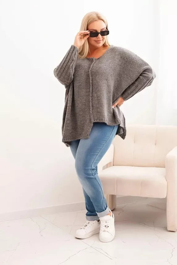 Women's dark gray sweater Lori