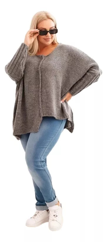 Women's dark gray sweater Lori