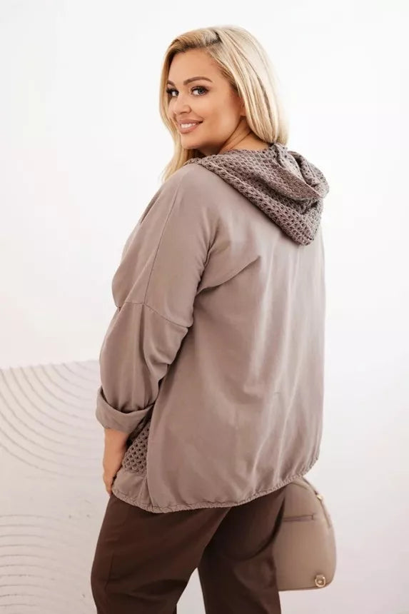 Women's gray hoodie Alba 